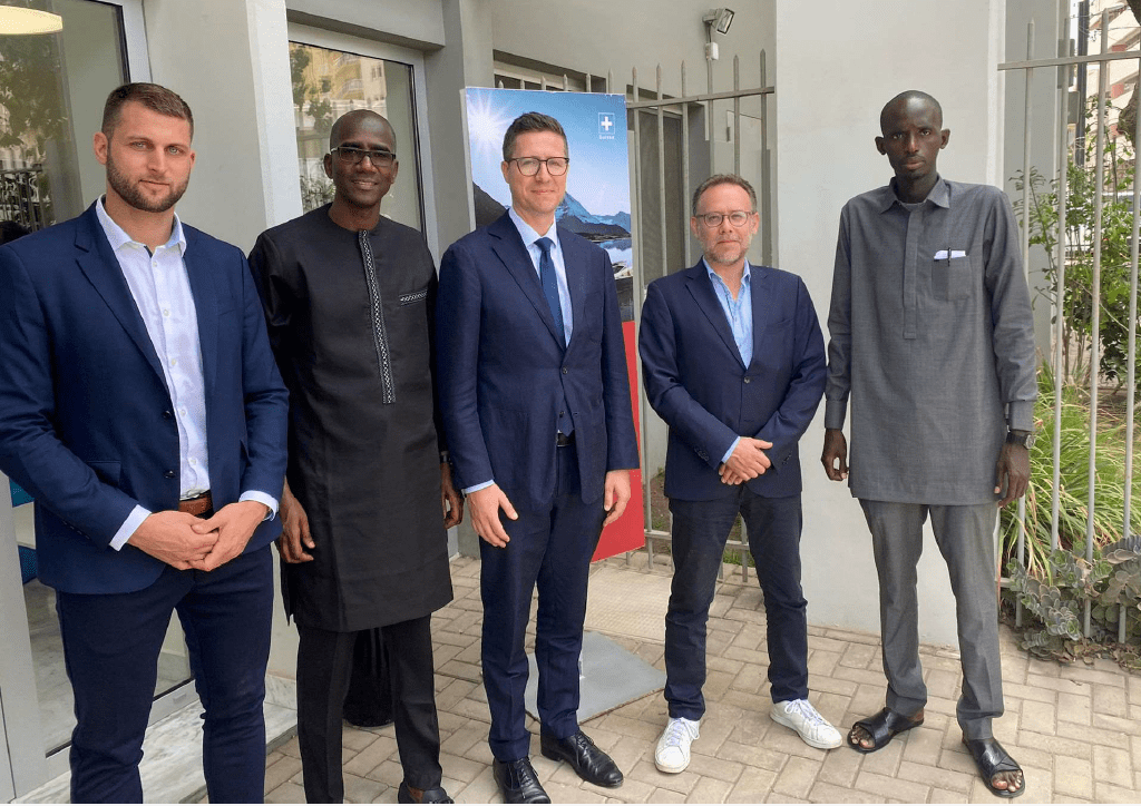 ACS Africa Container Shipping Team with Swiss Ambassador in Senegal